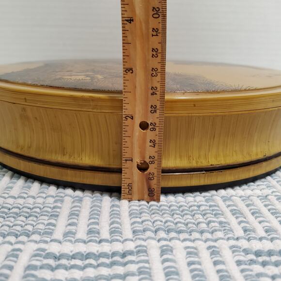 Vintage Japan Laquerware Lidded Dish Bowl Sectioned Tray Removeable 11.5 Asian - Picture 11 of 16